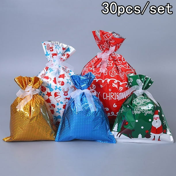 30 Foil Gift Bags Ribbon Party Bag Wedding Favours Christmas Candy Wrapping Bags 30 Foil Gift Bags Ribbon Party Bag Wedding Favours Christmas Candy Wrapping Bags
